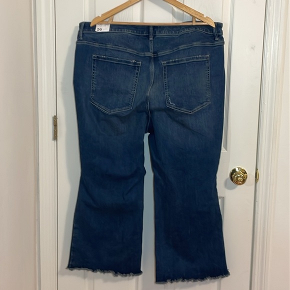 Lane Bryant Cropped Flare Blue Jeans, 26 - Picture 7 of 10